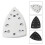1PC Sanding Pad Replacement Backing Pad Triangular Polishing Disc for DTS 400/DS400 REQ Abrasive Too 4