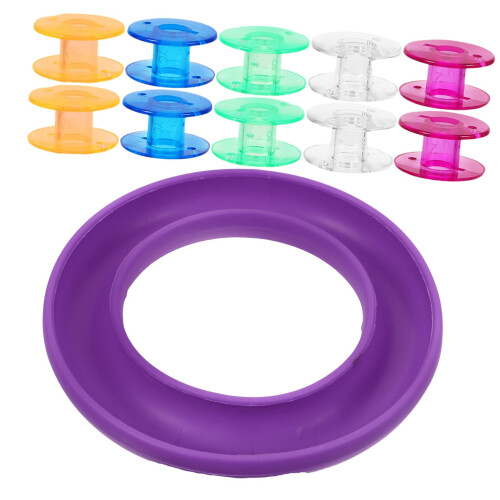 Sewing Bobbin Organizer Box with Thickened Plastic Protection, Tangle Storage Case Compatible with Brother and Singer