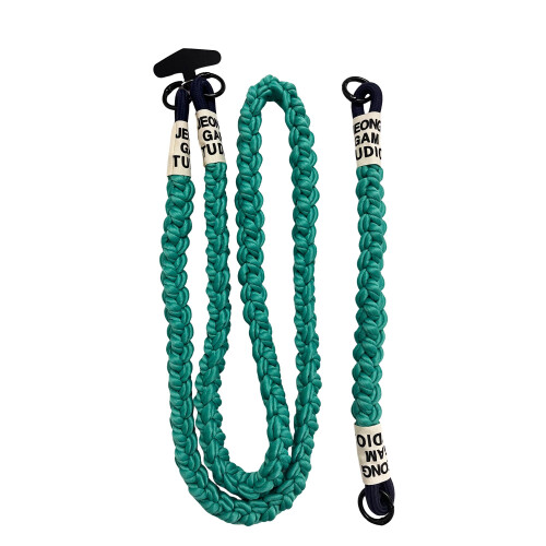 Blue Adjustable AntiTheft Phone Lanyard Crossbody Nylon Strap with Secure Buckle for Smartphone