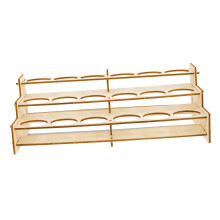 Wooden Paint Rack Organizer for Acrylic Bottles Easy Assembly Space Saving Art Supply Storage