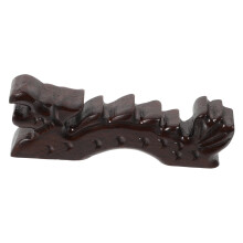 Dragon Shaped Calligraphy Brush Holder with Stable Wood Base, Elegant Studio Display for Artists