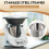 Για τον ατμομάγειρα Thermomix TM6 TM5 από ανοξείδωτο ατσάλι, αξεσουάρ ατμομάγειρα 4