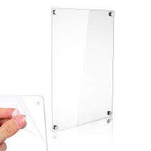 Kleine Transparente Magnetische Trockenlöschtafel Für Haushalt