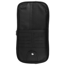 Black PU Car Visor Organizer Sunglasses Holder Card Storage Pouch