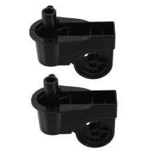2Pcs Black Plastic Floor Fan Steering Connectors Easy Install