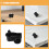 2Pcs Black Plastic Floor Fan Steering Connectors Easy Install 5
