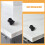 2Pcs Black Plastic Floor Fan Steering Connectors Easy Install 6