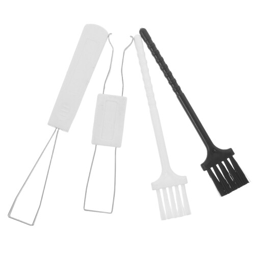 1Set Multipurpose Keyboard Brush Set with Keycap Puller Plastic Steel