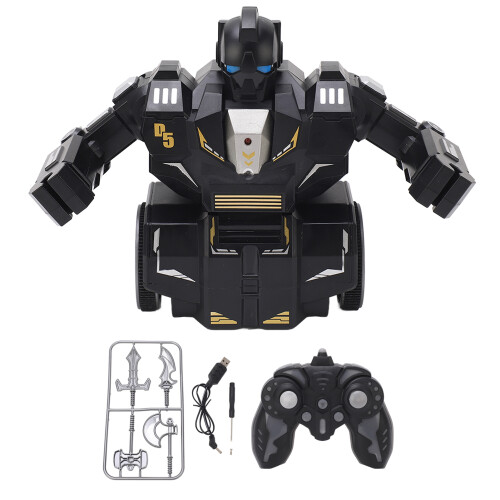 RC Fighting Robot Model Toy 2000mAh Black Small 1
