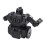 RC Fighting Robot Model Toy 2000mAh Black Small 12