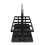 Collapsible 8-Hole Water Bottle Carrier Black 10