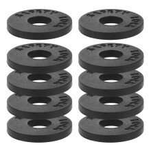 10Stk Strap Lock Silikon Pads Schwarz Für Gurtknopf Gitarrensicherung
