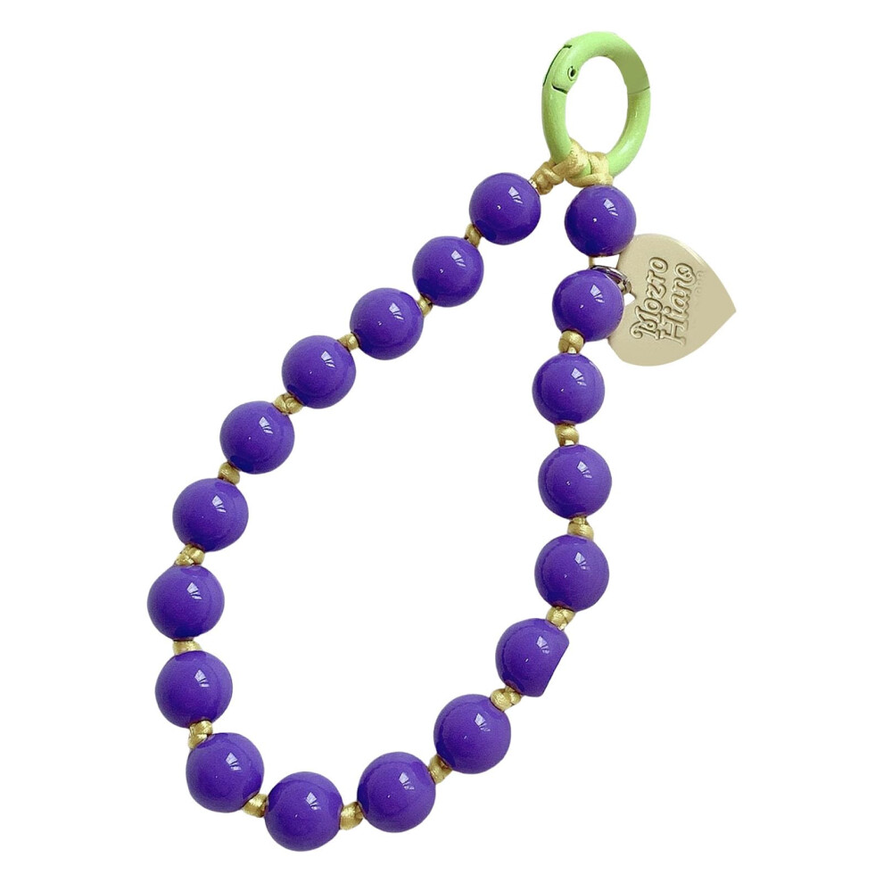 Colorful Beaded Phone Charm Strap With Love Heart, Handmade AntiâLoss Wrist Lanyard Bracelet 9771547664536