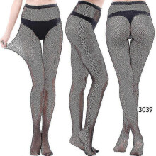 (style 36) 3 Pairs Lace Patterned Tights Fishnet Floral Stockings Small Hole Pattern Leggings Tights Net Pantyhose - Pengj