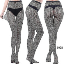 (style 26) 3 Pairs Lace Patterned Tights Fishnet Floral Stockings Small Hole Pattern Leggings Tights Net Pantyhose - Pengj