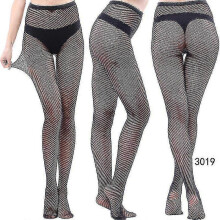 (style 19) 3 Pairs Lace Patterned Tights Fishnet Floral Stockings Small Hole Pattern Leggings Tights Net Pantyhose - Pengj