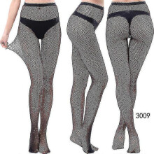 (style 9) 3 Pairs Lace Patterned Tights Fishnet Floral Stockings Small Hole Pattern Leggings Tights Net Pantyhose - Pengj