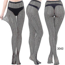 (style 40) 3 Pairs Lace Patterned Tights Fishnet Floral Stockings Small Hole Pattern Leggings Tights Net Pantyhose - Pengj