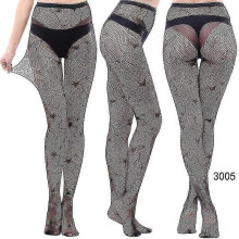 (style 5) 3 Pairs Lace Patterned Tights Fishnet Floral Stockings Small Hole Pattern Leggings Tights Net Pantyhose - Pengj