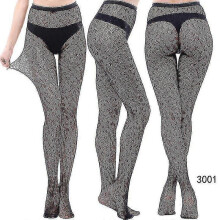 (style 1) 3 Pairs Lace Patterned Tights Fishnet Floral Stockings Small Hole Pattern Leggings Tights Net Pantyhose - Pengj