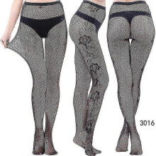 (style 16) 3 Pairs Lace Patterned Tights Fishnet Floral Stockings Small Hole Pattern Leggings Tights Net Pantyhose - Pengj
