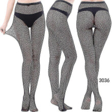 (style 34) 3 Pairs Lace Patterned Tights Fishnet Floral Stockings Small Hole Pattern Leggings Tights Net Pantyhose - Pengj
