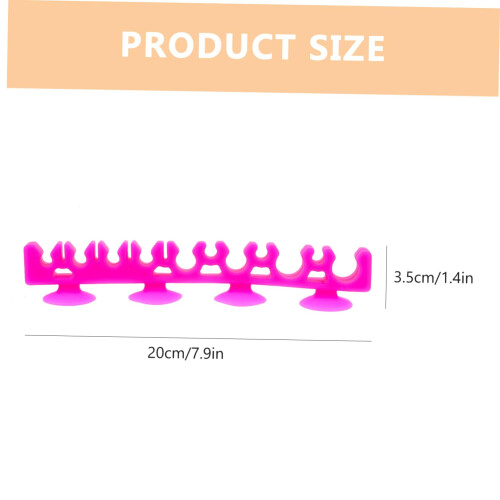 Silicone Makeup Brush Holder and Drying Rack with Flexible Grip, Space Saving Organizer Stand 1