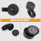 2Stk Mini Uhr Lenker Schwarz Aluminium 5