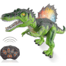 Dinosaur Toy Remote Control Dinosaur Light Up - Rc Dinosaur Electric Toy with Led Light Up Eyes, Walk And Roar, Realistic Robot Gift for Boys Girls Ki