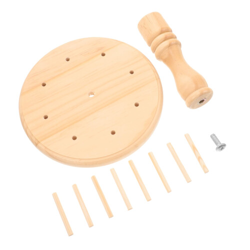 Wooden Thread Spool Holder Rack for Sewing and Crafting, Durable Yarn Organizer Stand