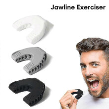 (Light blue) Jaw Exerciser 3 Resistance Levels Silicone Jawline Exerciser