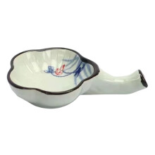 11cm Ceramic Pen and Brush Organizer with Dual Function Ink Disc and EasyClean Glazed Surface