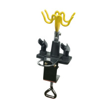 Airbrush Holder Station for 4 Airbrushes, ClampOn Stand Yellow for Organized Workstation Setup