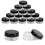60-pack Small Plastic Jars with Black Lids, Labels Included, 3 Ml Each - RiRi 1
