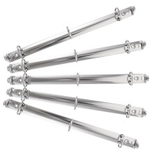 5Stk Silber 3-Ring Bindermechanismus Aus Metall Für Notizbücher