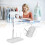 Sewing Thread Holder 3 Spool Organizer Stand for Embroidery Machine, Durable and Compact Pink Design 2