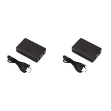 2X 2 Port Network RJ45 Network Splitter Cable Extender 100Mbps Selector Power Free 2 Way Adapter Connector