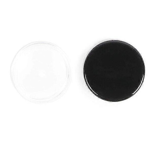 60-pack Small Plastic Jars with Black Lids, Labels Included, 3 Ml Each - RiRi 2