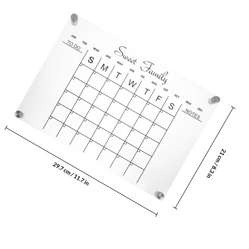 1Set Leichtes Acryl Whiteboard Mit Für Büro Und Küchenplaner 1
