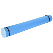 Adjustable Poster Tube with Strap, Blue Telescopic Drawing Storage Tube for Maps and Artwork