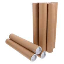 10pcs Reusable Kraft Poster Mailing Tubes with SnapOn Secure Caps for Art and Documents