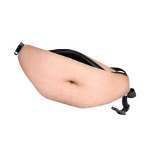 3D Belly Waist Bag Fanny Pack for Unisex Travel, Waterproof PU Leather AntiTheft Large Capacity Design