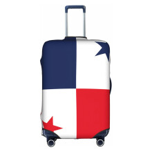 Waterproof Elastic Luggage Cover with Flag of Panama Design, Dustproof Suitcase Protector for Travel
