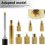 Heat Set Insert Tool M2/M3/M4/M5/M6/M7/M8 Heat Set Insert Tip Kit TS100 Messing-Lötkolbenspitzen-Set 2