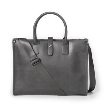 Men's Leather Briefcase, Durable Cowhide Laptop Bag with Organized Interior and BusinessCasual Design