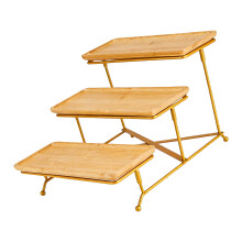 Plateau de service élégant en céramique avec 3 couches, idéal-B
