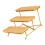 Triple Stacked Fruit Bowl Set Made Of Sturdy Ceramic-B 1