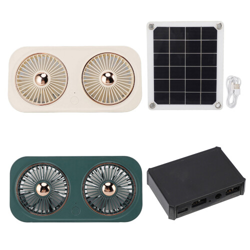 Solar Exhaust Fan Waterproof Solar Panel Fan With Double-Green 1
