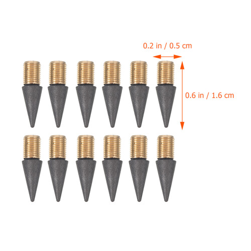 12Stk Schwarze Bleistift Ersatzspitzen Für Kinder Und Schule 1
