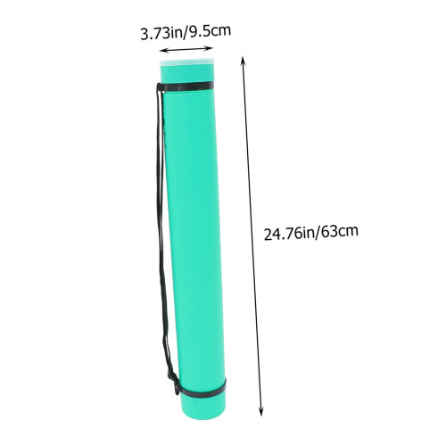 Poster Tube with Adjustable Telescoping Length, Lightweight Rigid Shell for Artwork and Documents Storage 1